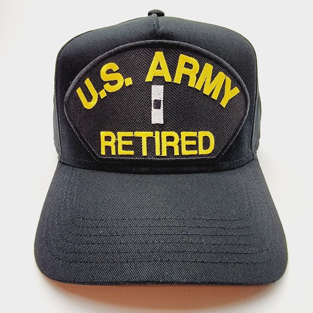 CW1 Chief Warrant Officer 1 Retired Baseball Cap Black Strap Back Full Cover